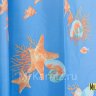 Штора для ванной Sea Music голубая фото 5