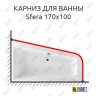 Карниз для ванны Excellent Sfera 170х100 Усиленный 25 мм MrKARNIZ фото 1