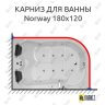 Карниз для ванны Royal Bath NORWAY 180х120 Усиленный 25 мм MrKARNIZ фото 1