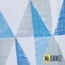 Штора для ванной Tringular Scrawl blue фото 2