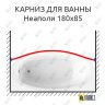 Карниз для ванны Radomir Неаполи Передний борт 180х85 Усиленный 25 мм MrKARNIZ фото 1