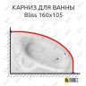 Карниз для ванны Am.Pm Bliss 160х105 Усиленный 25 мм MrKARNIZ фото 1
